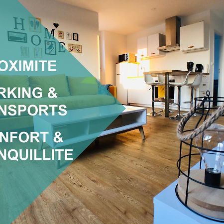 Charmant Appartement 1-4 Personnes, Proche Centre Avec Parking Nantes Bagian luar foto