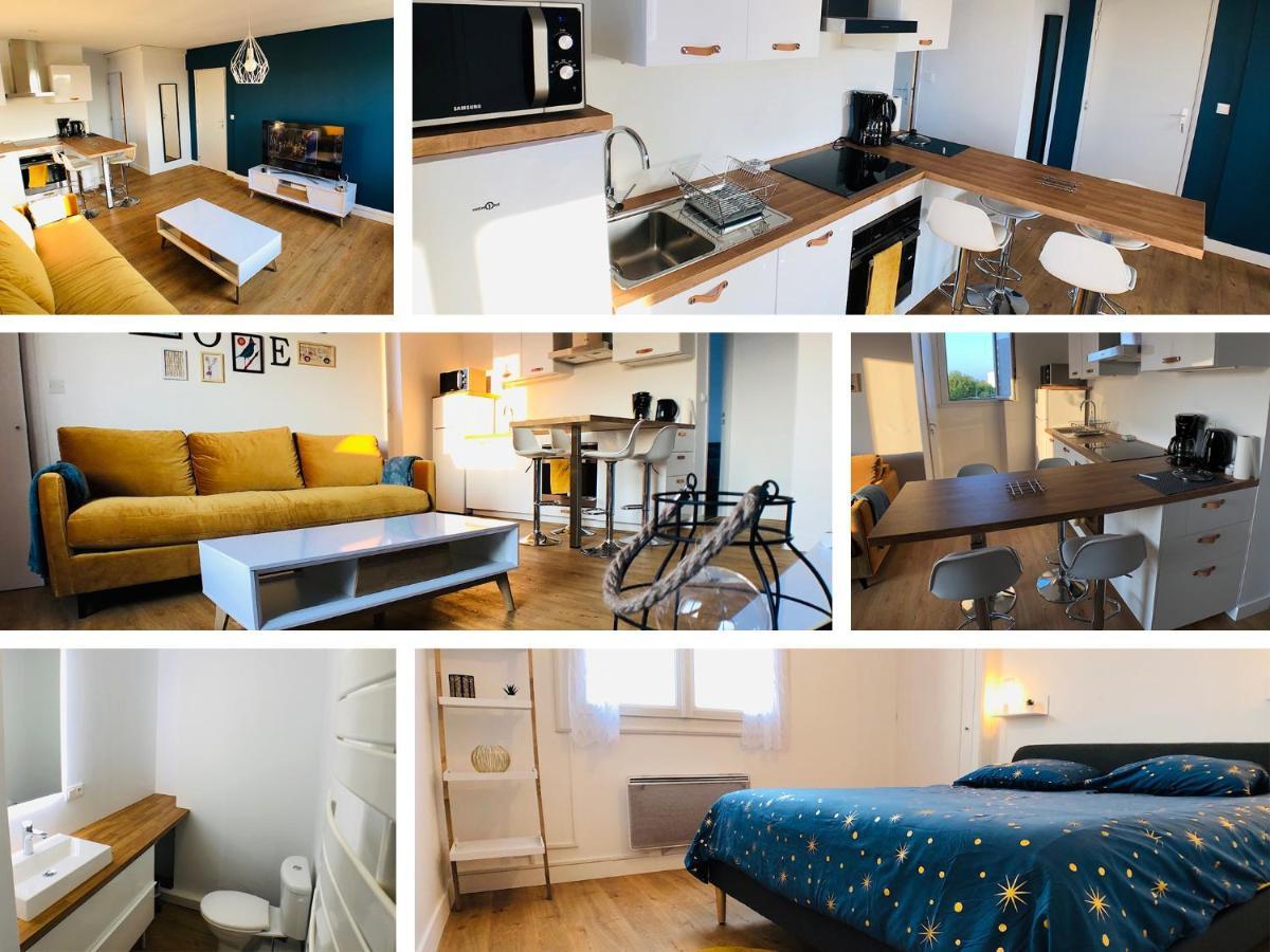 Charmant Appartement 1-4 Personnes, Proche Centre Avec Parking Nantes Bagian luar foto