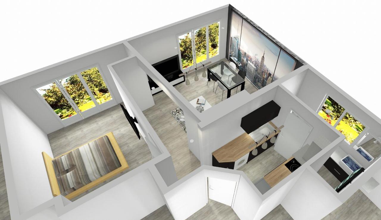 Charmant Appartement 1-4 Personnes, Proche Centre Avec Parking Nantes Bagian luar foto