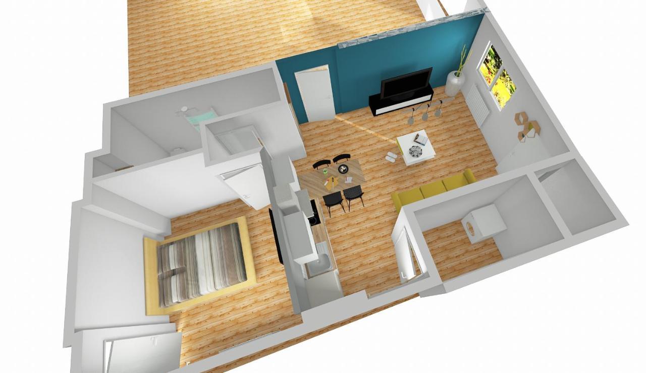 Charmant Appartement 1-4 Personnes, Proche Centre Avec Parking Nantes Bagian luar foto