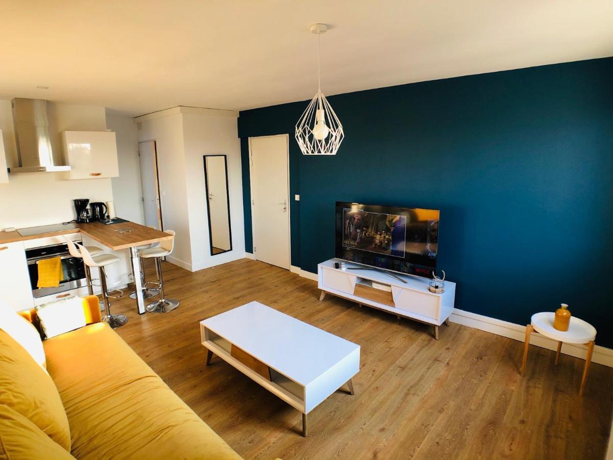 Charmant Appartement 1-4 Personnes, Proche Centre Avec Parking Nantes Bagian luar foto